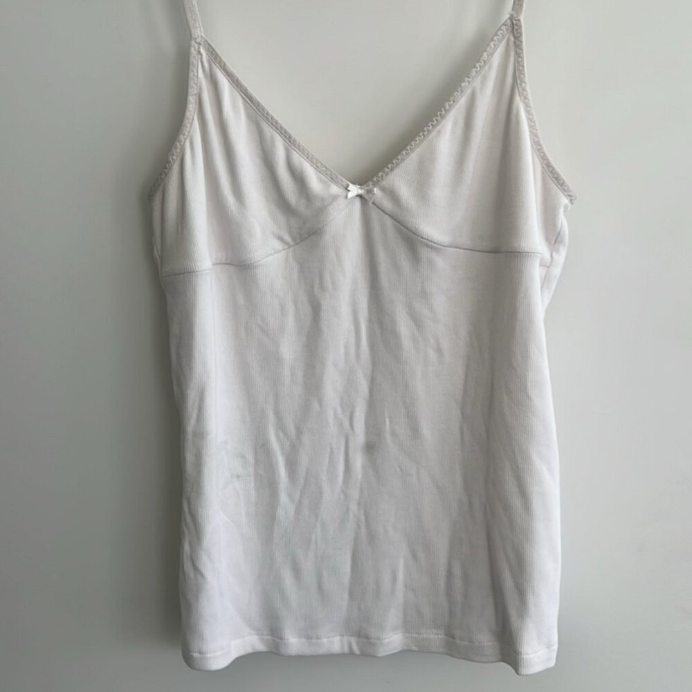 Aritzia Sunday Best Tank Top White, Size L